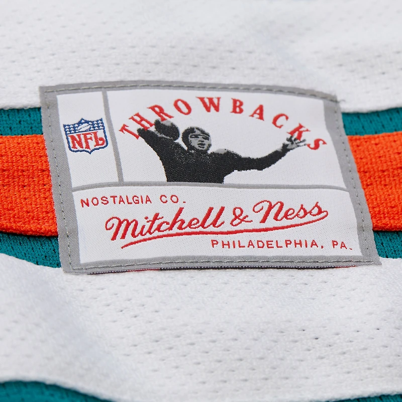 Maillot de hockey Mitchell & Ness Dan Marino Aqua Miami Dolphins Maxxed Out Fashion pour homme