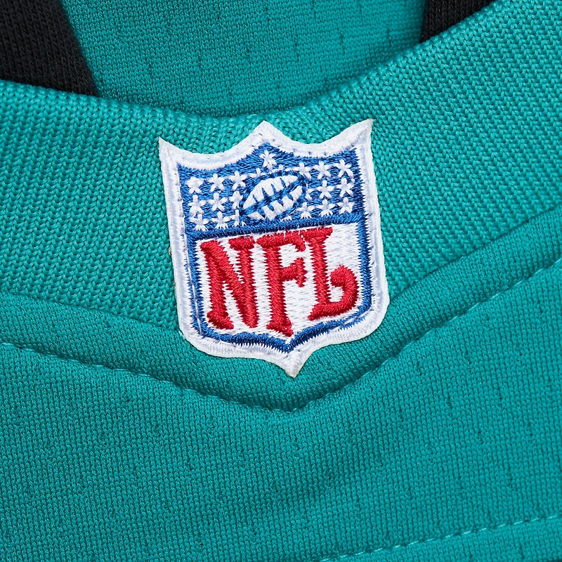 Sweat à capuche pour homme Mitchell & Ness Dan Marino Aqua Miami Dolphins Player Name Number Legacy Jersey