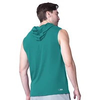 Men's MSX by Michael Strahan Aqua Miami Dolphins Action Sleeveless Pullover Hoodie