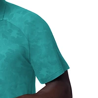 Men's MSX by Michael Strahan Aqua Miami Dolphins Baseline Raglan Polo