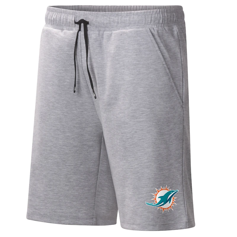 Men's MSX by Michael Strahan Heather Gray Miami Dolphins Trainer Shorts