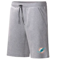 Men's MSX by Michael Strahan Heather Gray Miami Dolphins Trainer Shorts