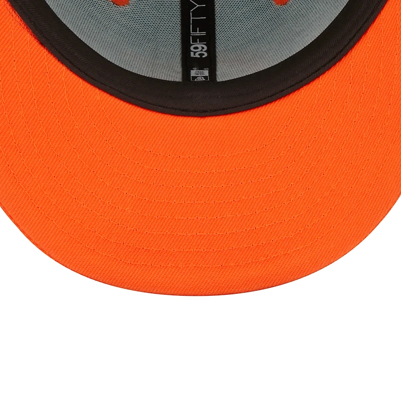 Casquette ajustée New Era Aqua/Orange Miami Dolphins Flipside 2Tone 59FIFTY pour hommes