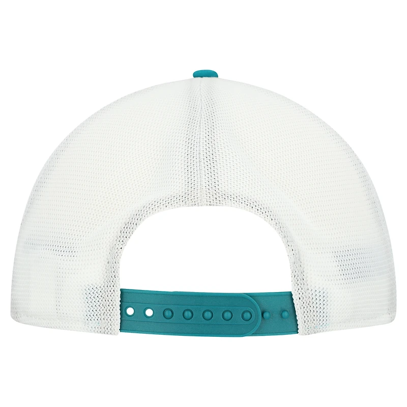 Casquette ajustable New Era Aqua/Blanc Miami Dolphins Patch 19TWENTY pour homme