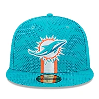 Casquette ajustée New Era Aqua Miami Dolphins 2024 Sideline 59FIFTY pour hommes