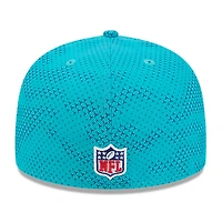 Men's New Era  Aqua Miami Dolphins 2024 Sideline 59FIFTY Fitted Hat