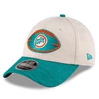Men's New Era Aqua Miami Dolphins 2024 Sideline 9FORTY Adjustable Hat