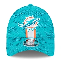 Men's New Era Aqua Miami Dolphins 2024 Sideline 9FORTY Stretch-Snap Hat