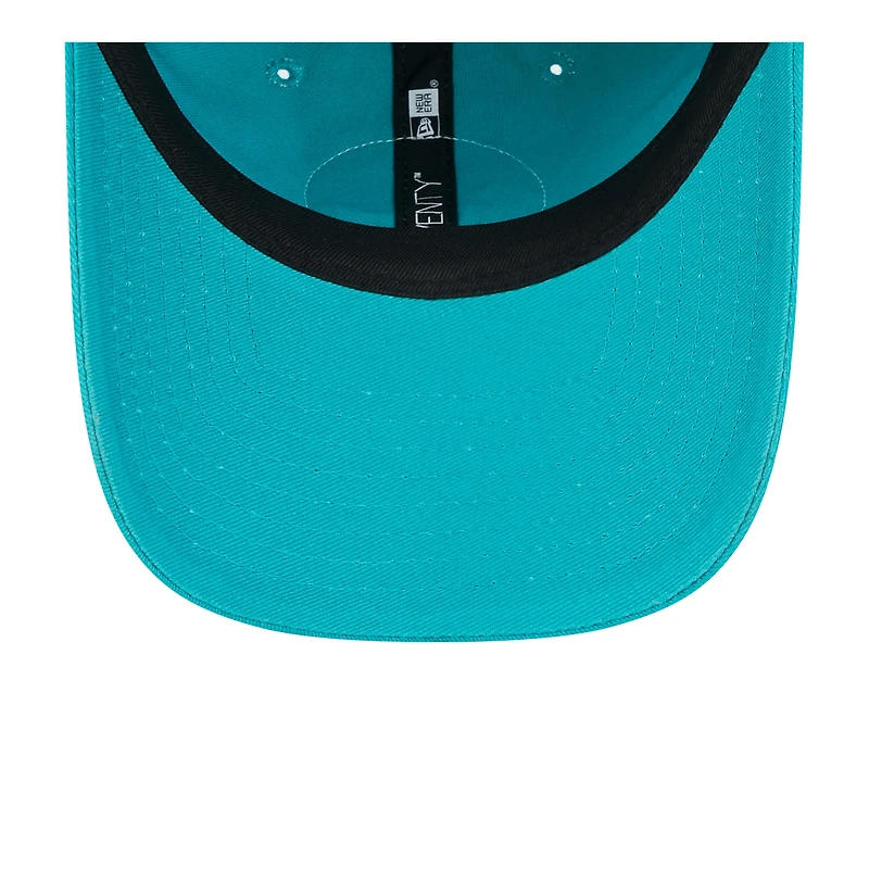 Casquette réglable Aqua Miami Dolphins 2024 Sideline 9TWENTY New Era pour hommes