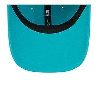 Casquette réglable Aqua Miami Dolphins 2024 Sideline 9TWENTY New Era pour hommes