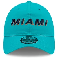 Casquette ajustable New Era Aqua Miami Dolphins 2025 Rivalries Collection Team 9TWENTY pour homme
