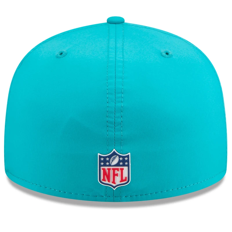 Men's New Era Aqua Miami Dolphins 2025 Sideline  59FIFTY Fitted Hat