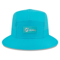 Bob New Era Aqua Miami Dolphins 2025 Sideline pour homme