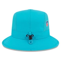 Bob New Era Aqua Miami Dolphins 2025 Sideline pour homme