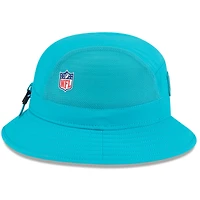 Bob New Era Aqua Miami Dolphins 2025 Sideline pour homme
