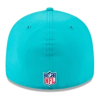 Casquette ajustée New Era Aqua Miami Dolphins 2025 Sideline Retro Crown 59FIFTY pour homme