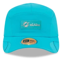 Men's New Era Aqua Miami Dolphins 2025 Sideline  Runner Adjustable Hat