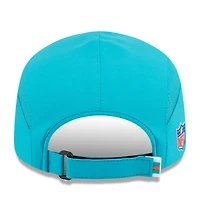 Casquette ajustable New Era Aqua Miami Dolphins 2025 Sideline Runner pour homme
