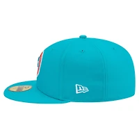 Men's New Era Aqua Miami Dolphins 59FIFTY Fitted Hat