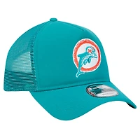 Casquette ajustable A-Frame Trucker 9FORTY Miami Dolphins de New Era pour homme
