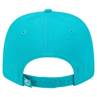 Casquette extensible à boutons-pression 9SEVENTY Miami Dolphins New Era Aqua pour homme