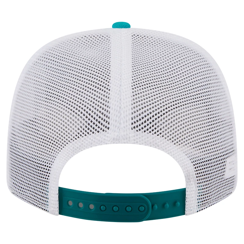 Casquette trucker ajustable New Era Aqua Miami Dolphins 9SEVENTY pour homme