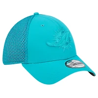 Men's New Era Aqua Miami Dolphins Active Team Tone 39THIRTY Flex Hat