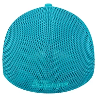 Men's New Era Aqua Miami Dolphins Active Team Tone 39THIRTY Flex Hat