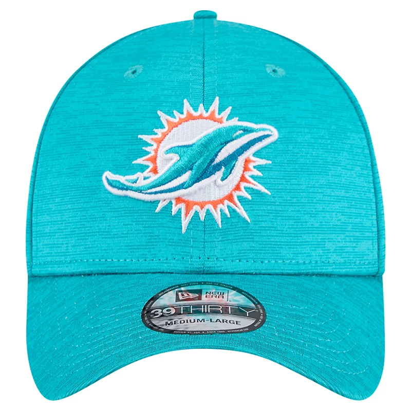 Men's New Era Aqua Miami Dolphins  Active Tech 39THIRTY Flex Hat