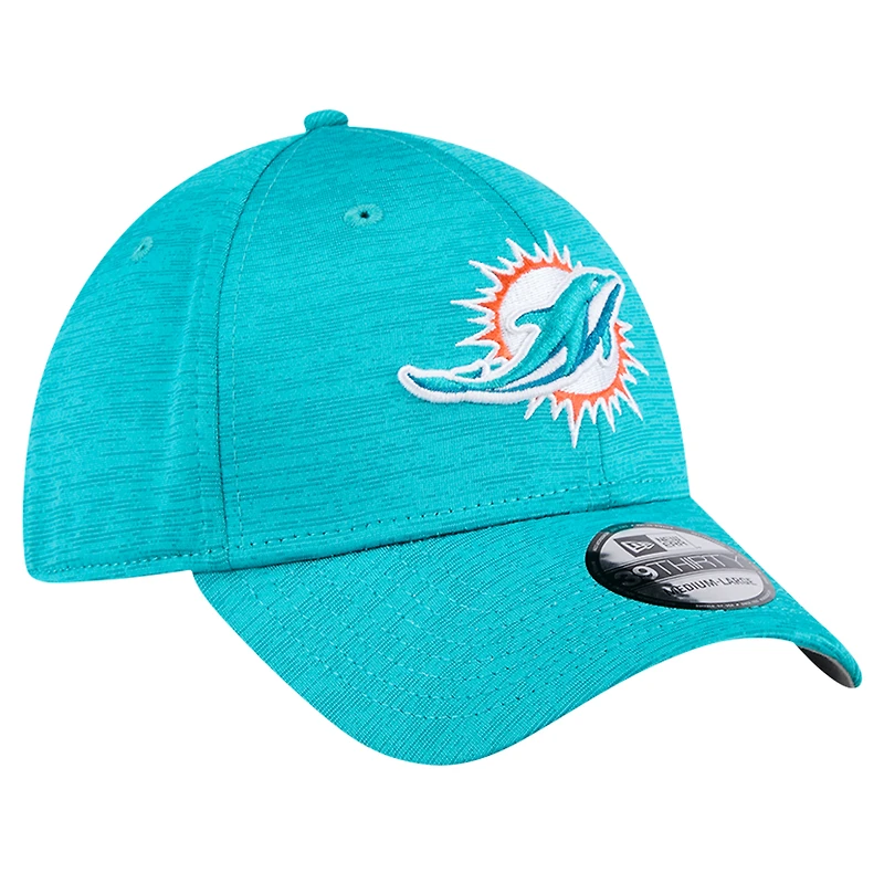 Casquette Active Tech 39THIRTY Flex pour homme New Era Aqua Miami Dolphins
