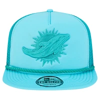 Casquette de golf à visière snapback Active Tone Miami Dolphins de New Era pour homme