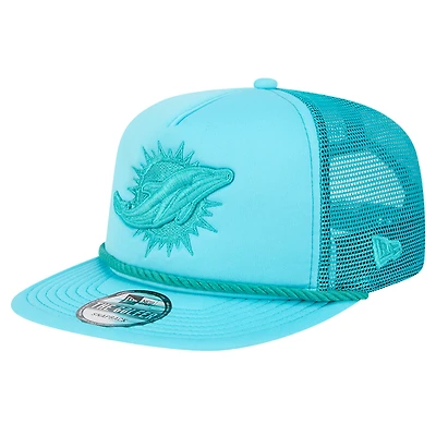 Casquette de golf à visière snapback Active Tone Miami Dolphins de New Era pour homme