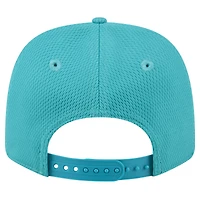 Casquette ajustable extensible à boutons-pression New Era Aqua Miami Dolphins Adventure Patched 9SEVENTY pour homme