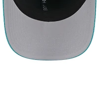 Casquette ajustable extensible à boutons-pression New Era Aqua Miami Dolphins Adventure Patched 9SEVENTY pour homme