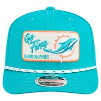 Men's New Era Aqua Miami Dolphins Chant 9SEVENTY Stretch-Snap Hat
