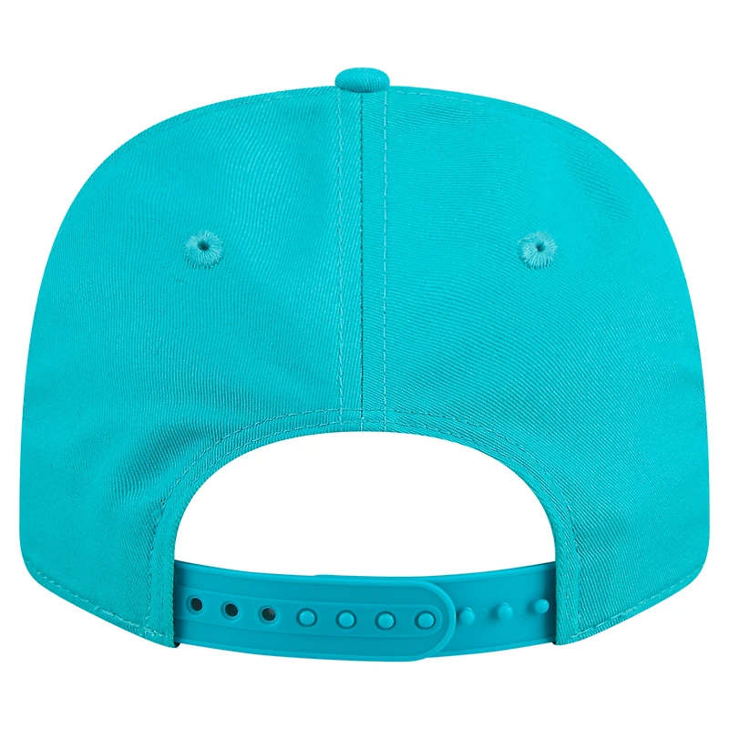 Casquette extensible à pression Chant 9SEVENTY Aqua Miami Dolphins New Era pour homme