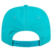 Casquette extensible à pression Chant 9SEVENTY Aqua Miami Dolphins New Era pour homme