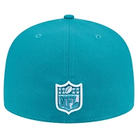 Casquette ajustée à carreaux 59FIFTY des Dolphins de Miami New Era pour homme