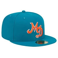 Casquette ajustée 59FIFTY Aqua Miami Dolphins City Originals New Era pour hommes