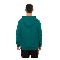 Sweat à capuche rétro authentique New Era Aqua Miami Dolphins Combine pour homme