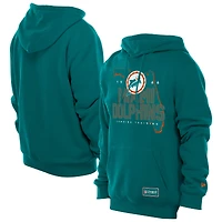 Men's New Era Aqua Miami Dolphins Combine Authentic Local State Throwback Hoodie