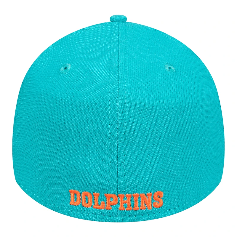 Men's New Era  Aqua Miami Dolphins Core Team 39THIRTY Flex Hat