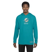 Men's New Era  Aqua Miami Dolphins Functional Fandom Hoodie