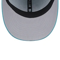 Men's New Era Aqua Miami Dolphins Main Low Profile 9FIFTY Snapback Hat