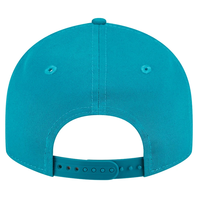 Men's New Era Aqua Miami Dolphins Main Low Profile 9FIFTY Snapback Hat