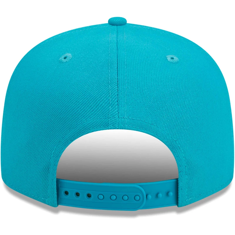 Men's New Era Aqua Miami Dolphins Main Script 9FIFTY Snapback Hat