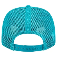 Men's New Era Aqua Miami Dolphins Main Trucker 9SEVENTY Stretch-Snap Hat