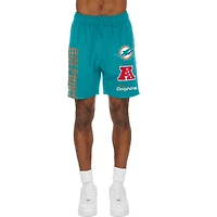 Short de match New Era Aqua Miami Dolphins pour homme