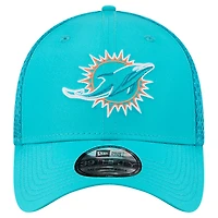 Men's New Era  Aqua Miami Dolphins Outline 39THIRTY Flex Hat