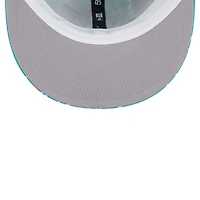 Casquette ajustée 59FIFTY Aqua Miami Dolphins Paisley pour hommes New Era